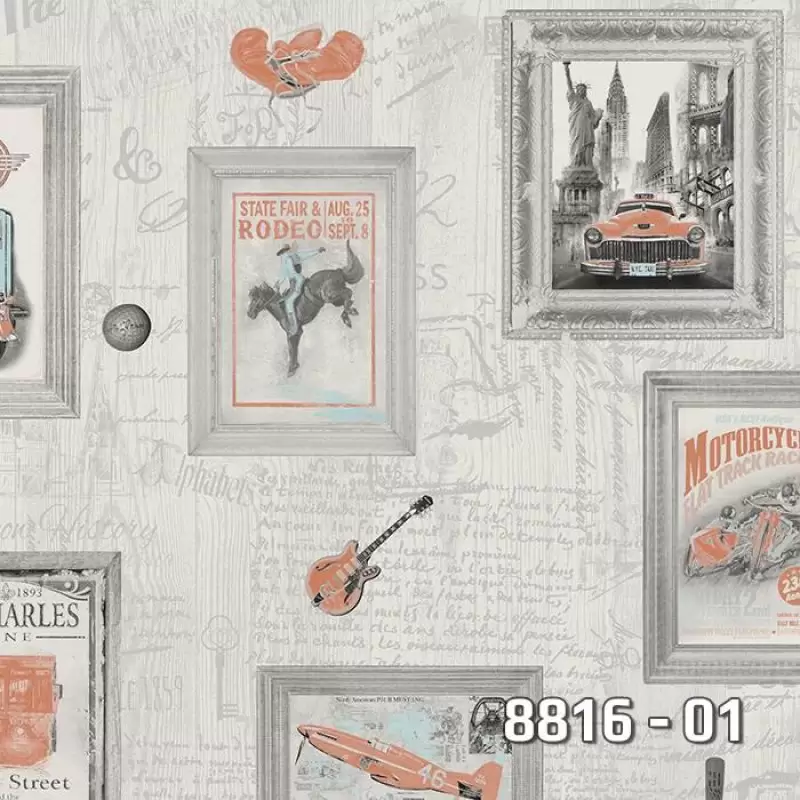 8816-01 Royal Port Duvar Kağıdı ile Klasik Zarafeti Yakalayın